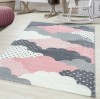 Bamby Kids Pink Clouds Rug