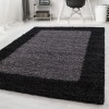 Life Shaggy Border Anthracite Rug