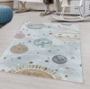 Funny Kids Outer Space White Rug