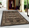 Kashmir Traditional Black Rug