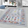 Game Kids Learn and Play Grey Rug