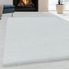 Fluffy Shaggy Plain White Rug