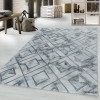 Naxos Modern White Silver Rug