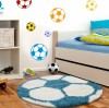 Shaggy Kids Fun Turquoise Rug