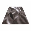Contemporary Wave Design Brown Cara Rug
