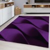 Parma Wave Contemporary Purple Rug