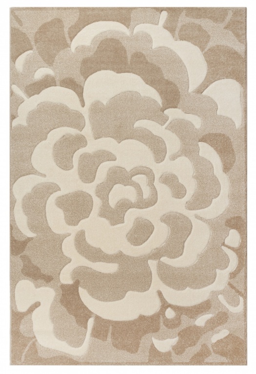 Floral Beige Rug for Living Room, Bedroom, and Dining Room | Beige Floral Area Rug 200x300