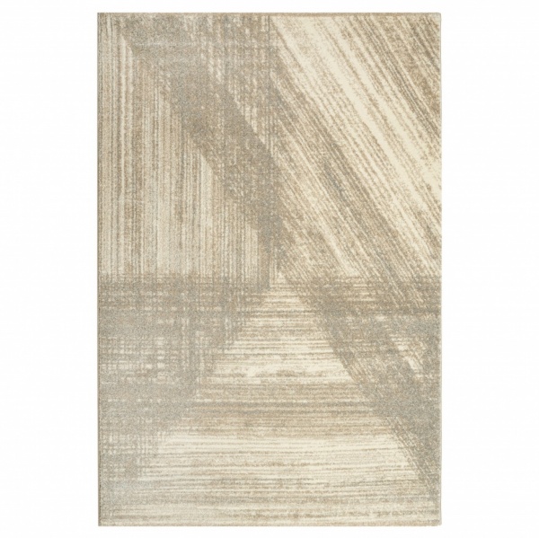 Contemporary 160x230 Beige Abstract Pattern Rug For Living Room, Bedroom | Beige Abstract Runner Rug