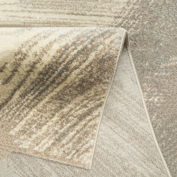 Contemporary 160x230 Beige Abstract Pattern Rug For Living Room, Bedroom | Beige Abstract Runner Rug