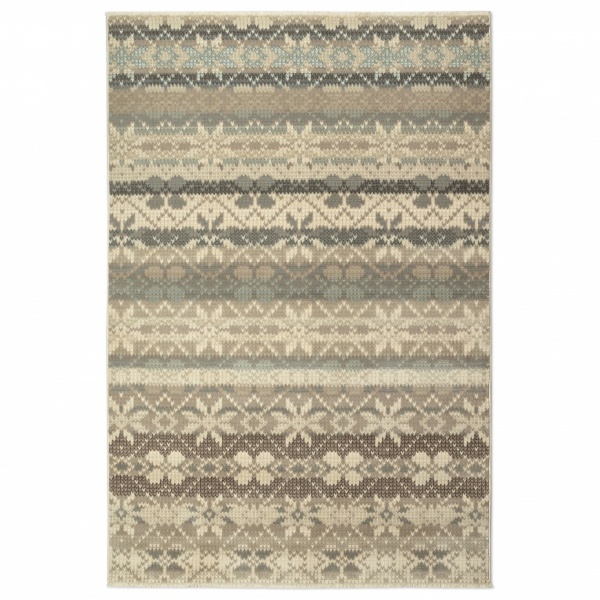 Sara Ethnic Woven Beige Rug