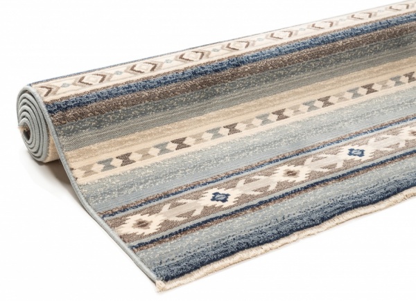 Sara Ethnic Style  Blue Area Rug