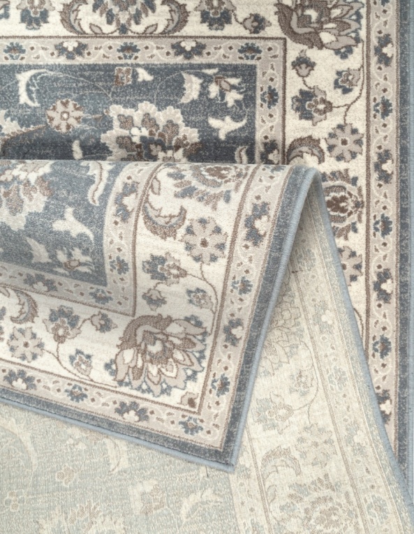 Oriental Grey Wool Rug for Living Room l Vintage Grey Rug 160x230cm