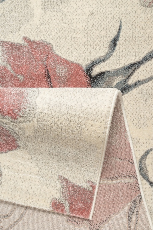 Modern Floral Area Rugs For Living Room, Bedroom, Hallway | Pink Floral Rug