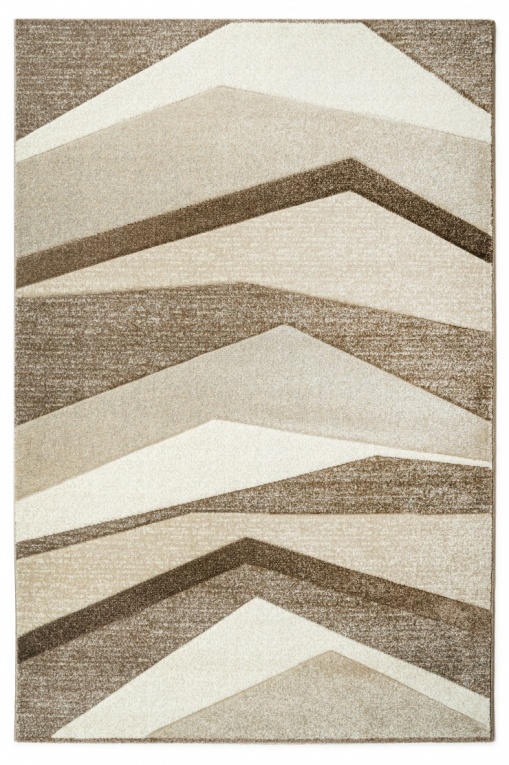 Contemporary Designer Beige Rugs For Living Room| 160x230 Beige Modern Area Rug Hand Carved