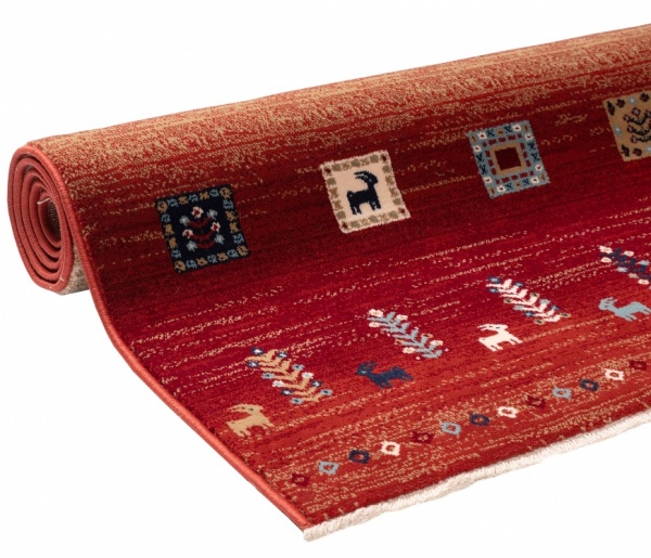 Sara Ethnic Style Red Rug