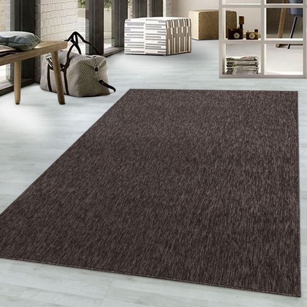 Nisa Plain Brown Rug