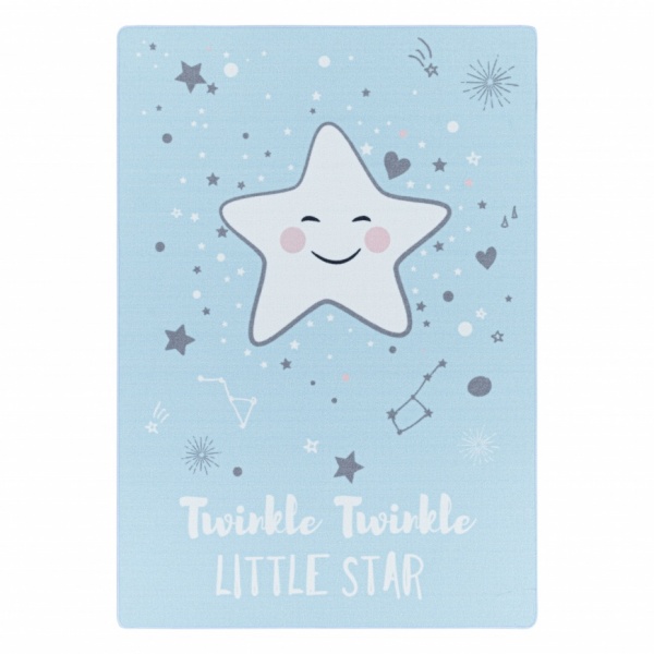 Game Kids Twinkle Star Blue Rug