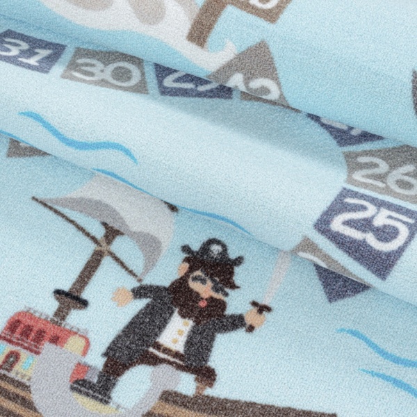 Game Kids Pirate Blue Rug