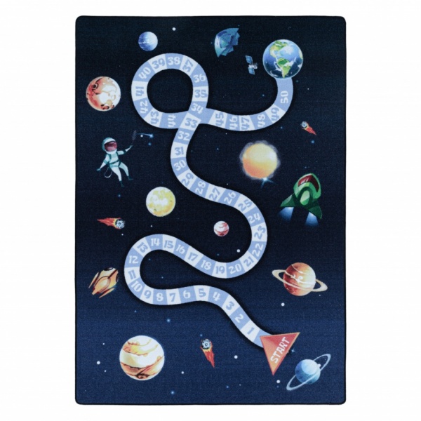 Game Kids Outer Space Navy Rug