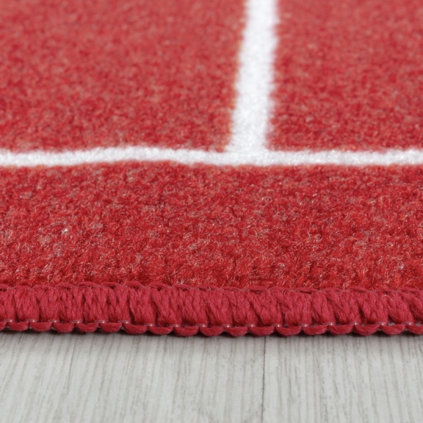 Game Kids Football  White Rug