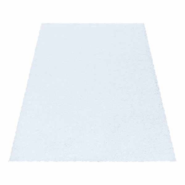 Soft Shaggy Plain White Rug for Living Room