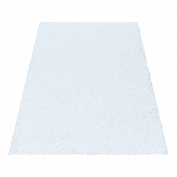 Soft Shaggy Plain White Rug for Living Room