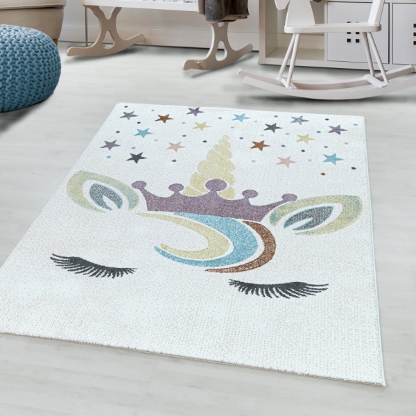 Lucky Kids Little Princess White Rug