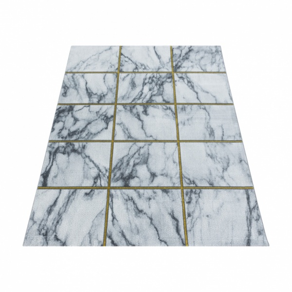 Naxos Contemporary White Gold Rug