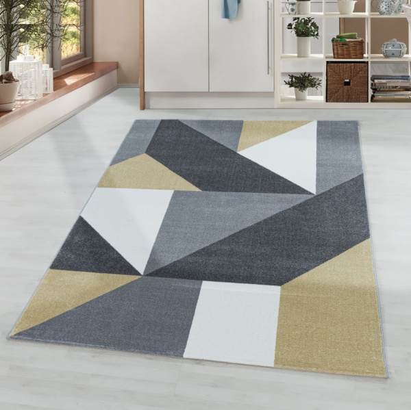 Ottawa Geometric Yellow Rug