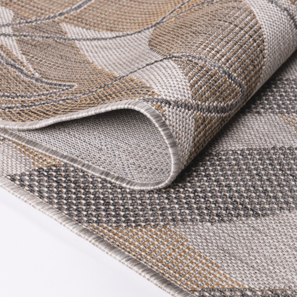 Botanical Outdoor & Indoor Beige Mat Waterproof Exotic Design