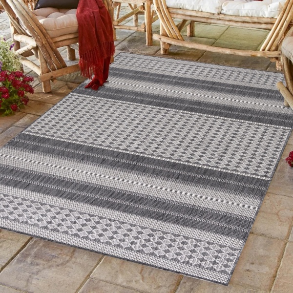 Modern Beige Outdoor Rug - Outdoor and Indoor Dcor Stylish and Comfortable