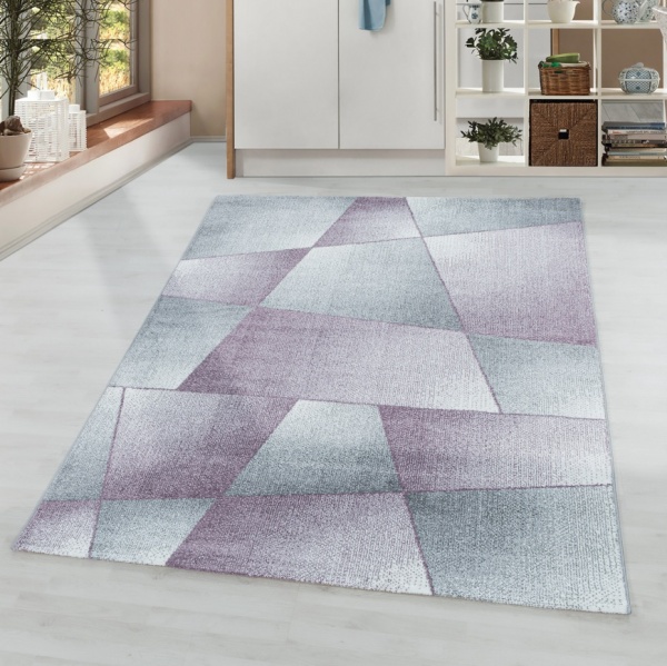 Rio Contemporary Purple Rug