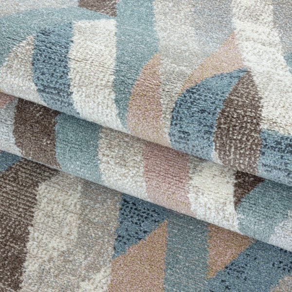 Cassa Modern Multicolor Stripes Rug