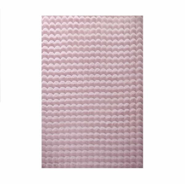 Soft Plush Shaggy Rose Rug for Bedroom I High Pile Pink Rug for Girls Room