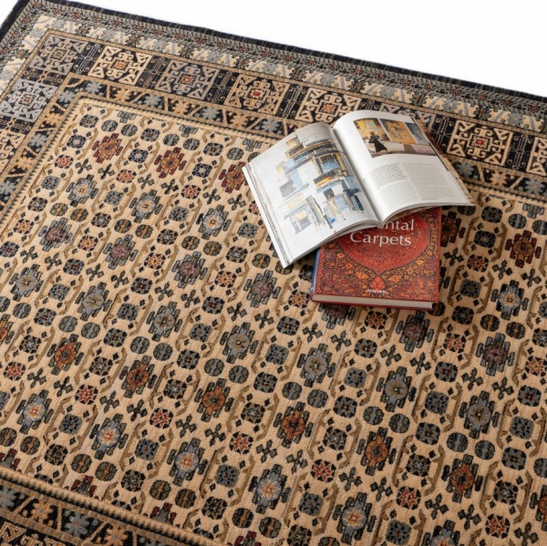 Antique Black Persian Style Rug I Large Vintage Wool Black Rug for Office, Living Room, Dining Room, Bedroom