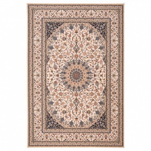 Bella Classic Traditional Black and Brown Rug