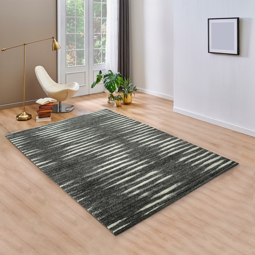 Modern Black And White Designer Rug For Any Room's Design | Black And White Rugs For Living Room