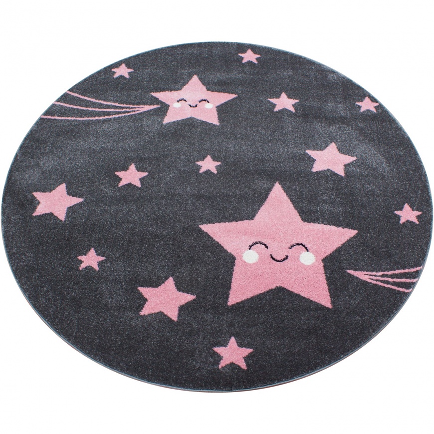Kids Star Night Pink Rug - carpetsrugs.ie