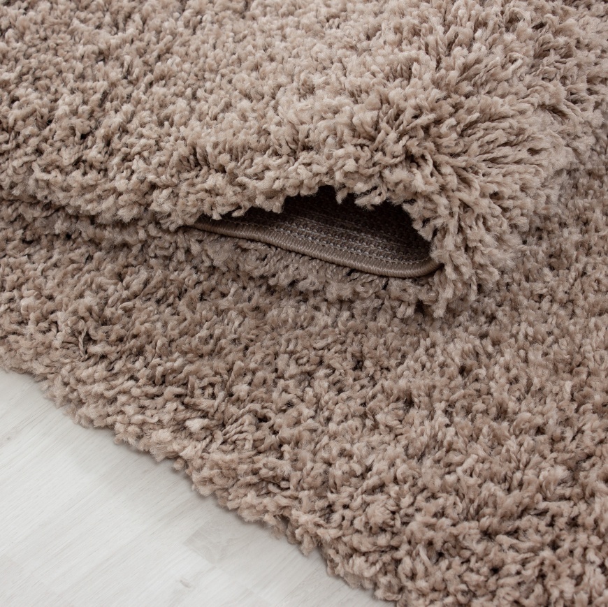 Life Shaggy Plain Beige Rug - carpetsrugs.ie