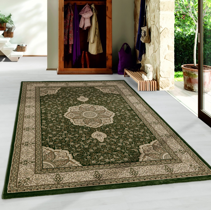 Kashmir Traditional Green Rug