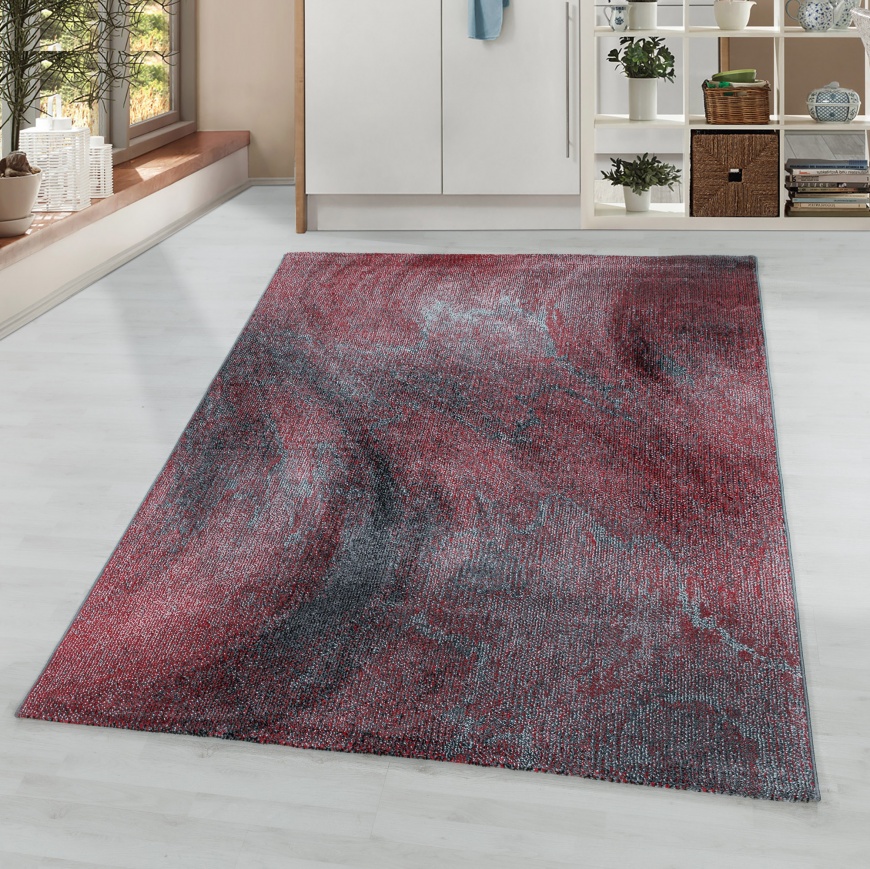 Ottawa Wave Red Rug