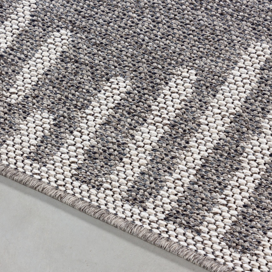 Stylish Osun Outdoor Modern Grey Area Rug - carpetsrugs.ie