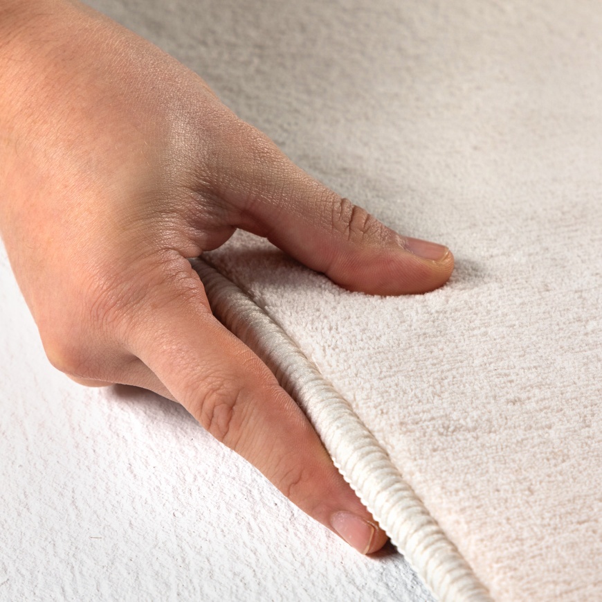 Shop Now Luxurious Cream Microfiber Rug for Cozy Comfort- carpetsrugs ...