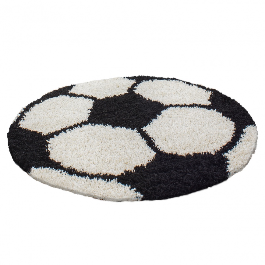 Shaggy Kids Fun Black Rug - carpetsrugs.ie