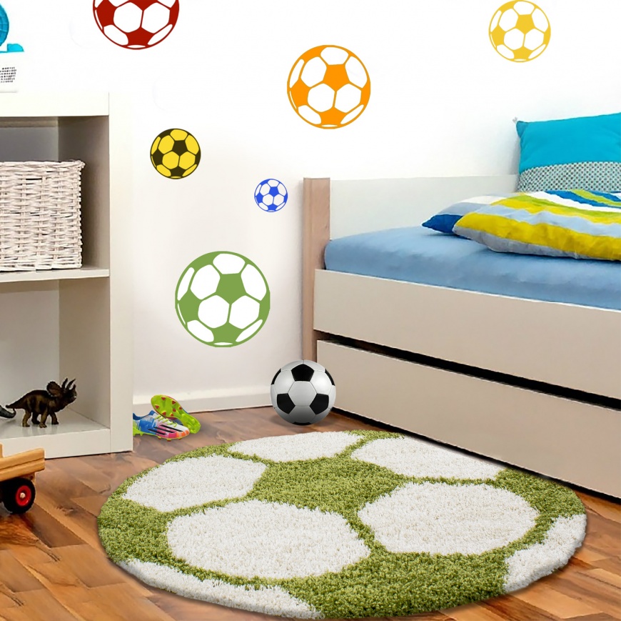 Fun Green Rug Shaggy Kids Fun Red Rug - carpetsrugs.ie