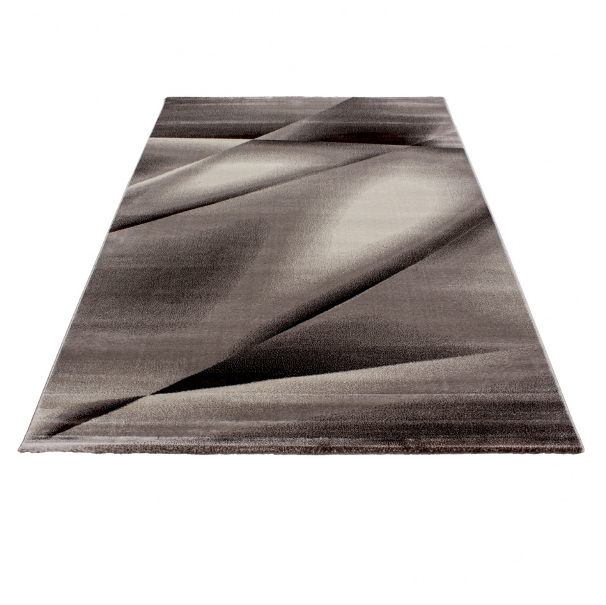 Miami Wave Modern Brown Rug for Bedroom, Living Room - carpetsrugs.ie ...