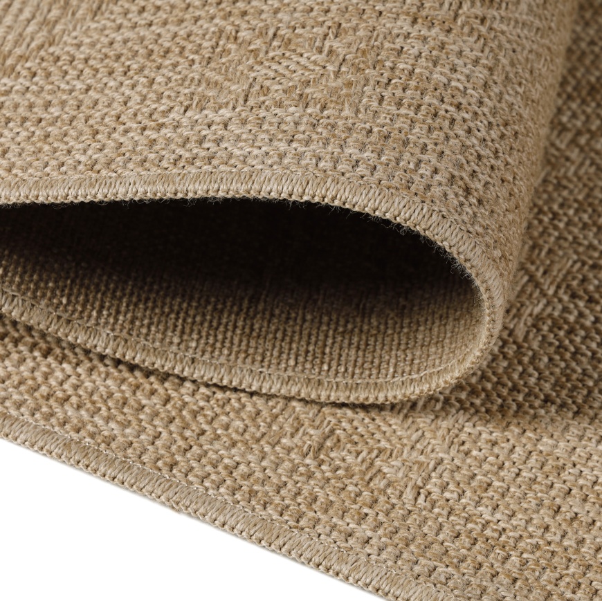 Premium Weather Resistant Beige Outdoor Rug with Flat Woven Design ...