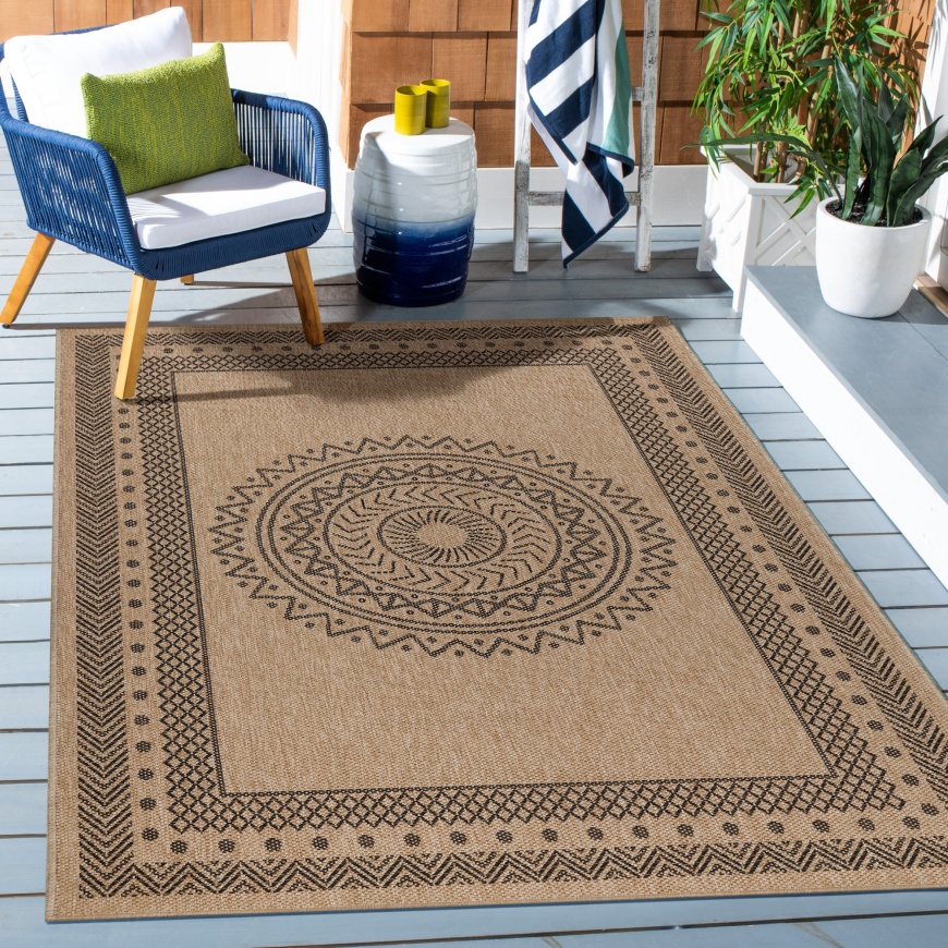 Shop for Elegant Indoor & Outdoor Black Medallion Rug | Perfect for Any ...